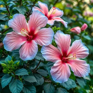 Гибискус садовый Тропикал Сан купить по цене от 293р. в интернет-магазине «Посадика» с доставкой почтой в в Иркутске и по всей России – [изображение №1].