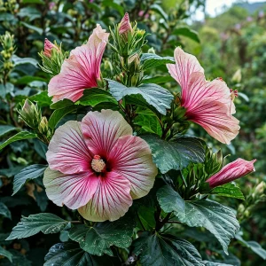 Гибискус Иден Бьюти купить по цене от 460р. в интернет-магазине «Посадика» с доставкой почтой в в Иркутске и по всей России – [изображение №1].