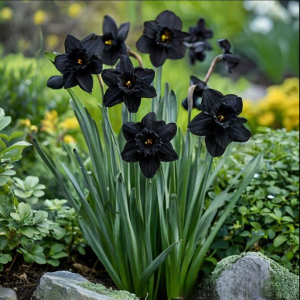 Нарцисс Тень Королевы купить по цене от 500р. в интернет-магазине «Посадика» с доставкой почтой в в Иркутске и по всей России – [изображение №1].