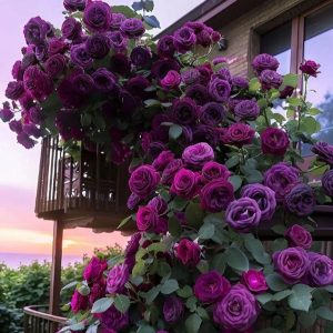 Роза Плетистая Плум Пэшн купить по цене от 610р. в интернет-магазине «Посадика» с доставкой почтой в в Иркутске и по всей России – [изображение №1].